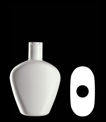 300ML VANILLA OVAL HDPE WITH 24-410 NECK FINISH