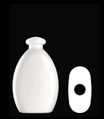 250ML PLUTO OVAL HDPE WITH 24-410 NECK FINISH