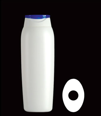 400ML ADAGIO OVAL HDPE WITH 22MM NECK