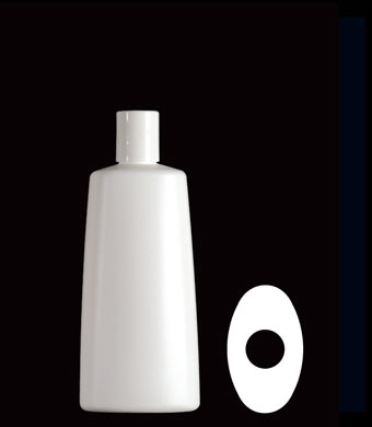 350ML LISBON OVAL HDPE WITH 24-410 NECK FINISH