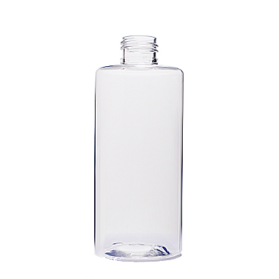 236ML CLEAR SQUART CYLINDER ROUND PET PLASTIC - 24-410