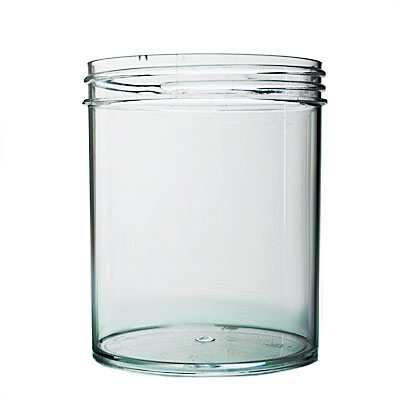 16OZ CLEAR PS STRAIGHT SIDED JAR ROUND - 89-400