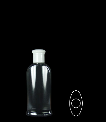 100ML PLINTH EUROPEAN OVAL PETG WITH 20-415 NECK FINISH