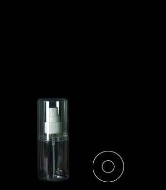 75ML NON-AEROSOL TUBULAR ROUND PETG WITH 20MM NECK