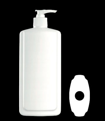 500ML AVALON SCREW NECK OVAL HDPE WITH 24-410 NECK FINISH