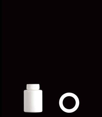 50ML ROUND HDPE WITH 28-400 NECK FINISH