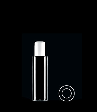 75ML SLIM TUBULAR ROUND PET WITH 20-415 NECK FINISH