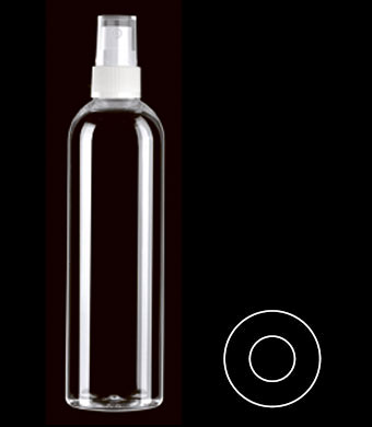300ML TALL BOSTON ROUND PET WITH 24-410 NECK FINISH