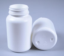 200CC WHITE FLAME ROUND HDPE WITH 45-400 NECK FINISH