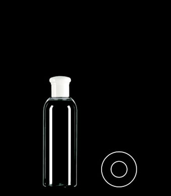 100ML TALL BOSTON ROUND PET WITH 20-415 NECK FINISH