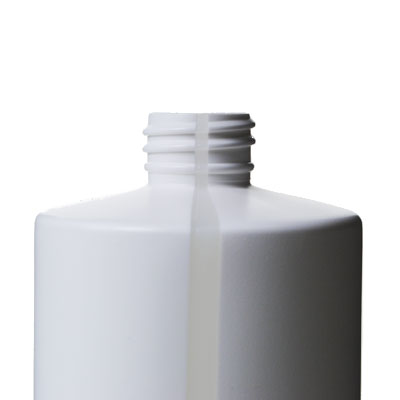 32OZ White HDPE WINDOW STRIPE ROUND - 28-410 NECK-detail image