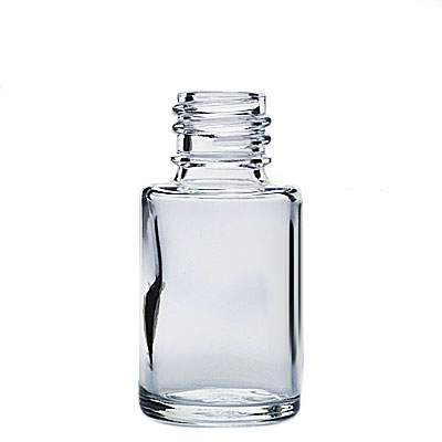 0.5OZ FLINT MINERVA CYLINDER ROUND GLASS BOTTLE - 18-415 NECK