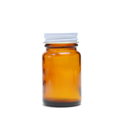 75CC AMBER WIDE MOUTH ROUND GLASS - 38-400-detail image