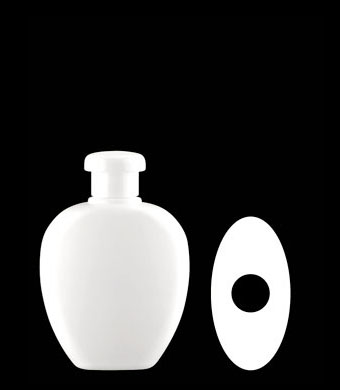 200ML BAROQUE OVAL HDPE WITH 24-415 NECK FINISH