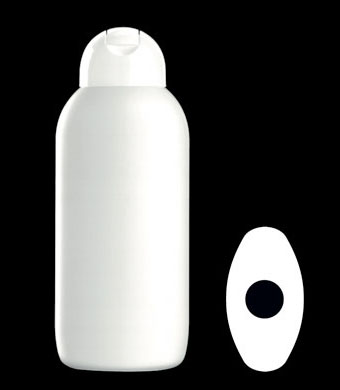 400ML DELTA OVAL HDPE WITH 23MM NECK
