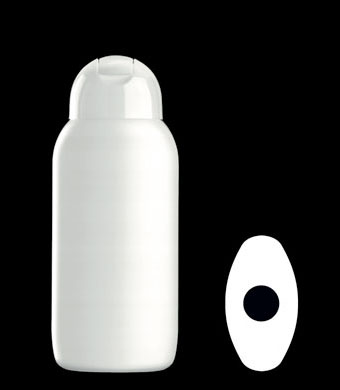250ML DELTA OVAL HDPE WITH 23MM NECK