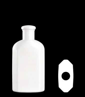 200ML FACETED OVAL HDPE WITH 24-415 NECK FINISH