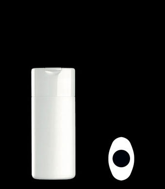 100ML WAVENEY OVAL HDPE WITH 23MM NECK