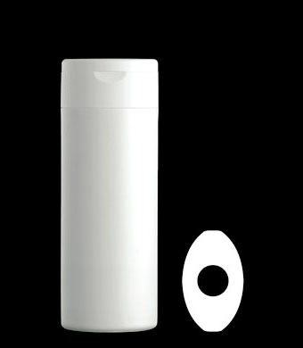 200ML DUO OVAL HDPE WITH 24MM NECK
