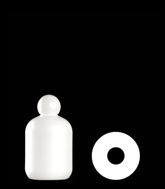 250ML DUMPY BOSTON ROUND HDPE WITH 24-410 NECK FINISH