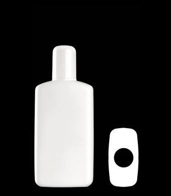 200ML TALL RECTANGULAR HDPE WITH 24-415 NECK FINISH