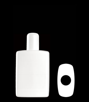 200ML RECTANGULAR RECTANGULAR HDPE WITH 24-415 NECK FINISH