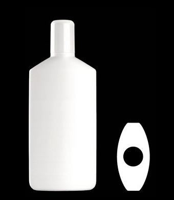 250ML DAILY OVAL HDPE WITH 24-415 NECK FINISH