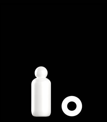 100ML BOSTON ROUND HDPE WITH 20-415 NECK FINISH