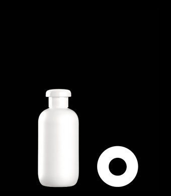 200ML BOSTON ROUND HDPE WITH 24-415 NECK FINISH