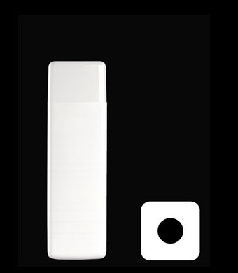 250ML SQUARE HDPE WITH 22MM NECK
