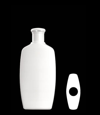 150ML EBONY OVAL HDPE WITH 20-415 NECK FINISH