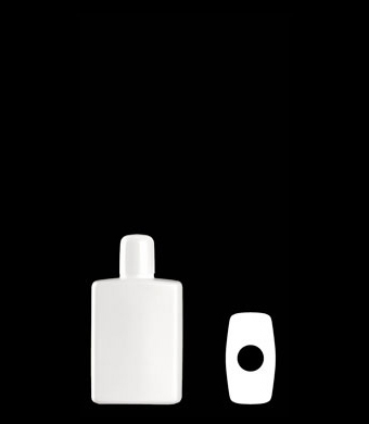 50ML RECTANGULAR HDPE WITH 15-415 NECK FINISH