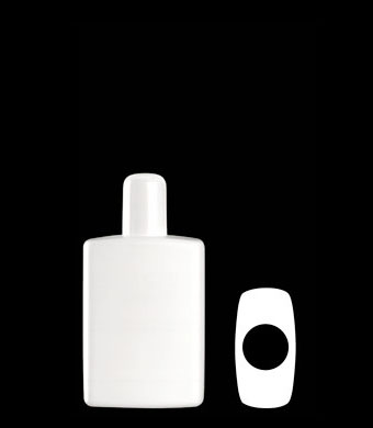 125ML RECTANGULAR HDPE WITH 20-415 NECK FINISH