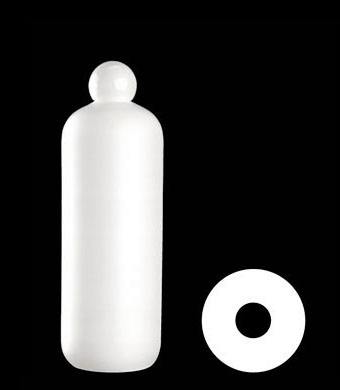 600ML BOSTON ROUND HDPE WITH 24-410 NECK FINISH