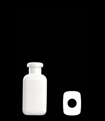 75ML TRAVEL OVAL HDPE WITH 20-415 NECK FINISH