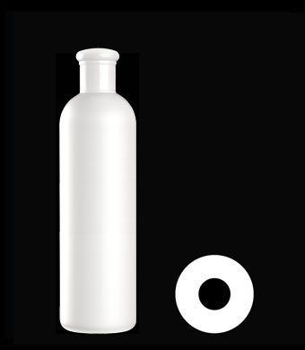 400ML TALL BOSTON ROUND HDPE WITH 24-415 NECK FINISH