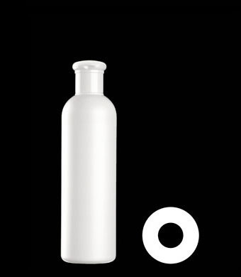 300ML TALL BOSTON ROUND HDPE WITH 24-415 NECK FINISH