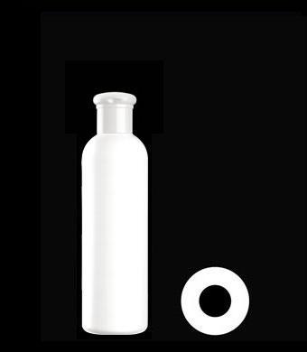 250ML TALL BOSTON ROUND HDPE WITH 24-415 NECK FINISH