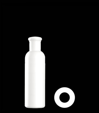 200ML TALL BOSTON ROUND HDPE WITH 24-415 NECK FINISH