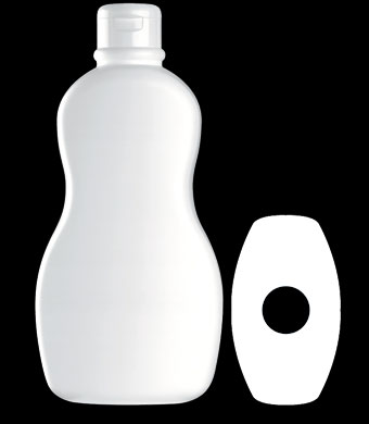 750ML CELLO OVAL HDPE WITH 32MM NECK