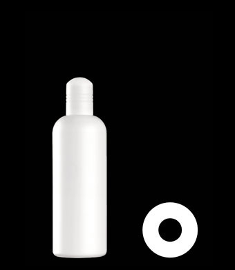 150ML CALICO ROUND HDPE WITH 19MM NECK