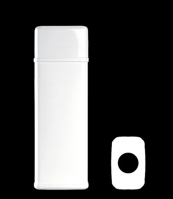 250ML EMPIRE OVAL HDPE WITH 23MM NECK