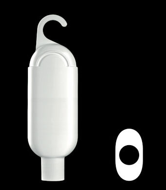 250ML CRESCENT SHOWER GEL OVAL HDPE WITH 28-410 NECK FINISH