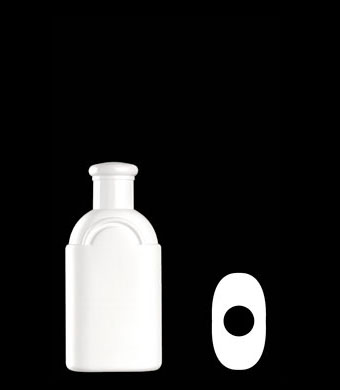 100ML CRESCENT OVAL HDPE WITH 20-415 NECK FINISH