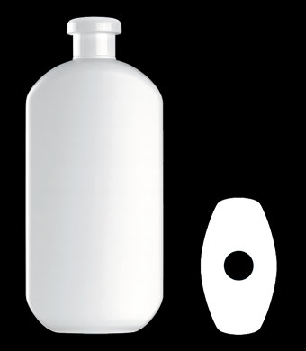 500ML SATURN OVAL HDPE WITH 24-415 NECK FINISH