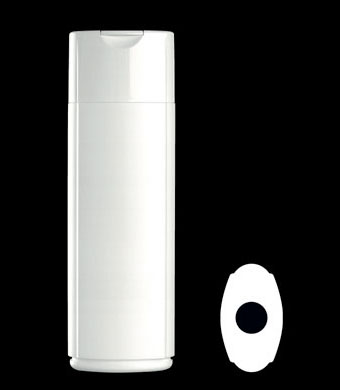 275ML PANELLED OVAL HDPE WITH 25MM NECK