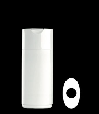 200ML PANELLED OVAL HDPE WITH 25MM NECK