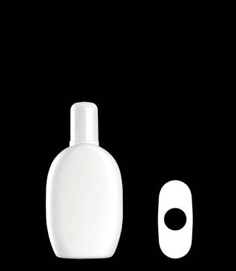 100ML HATHAWAY OVAL HDPE WITH 20-415 NECK FINISH