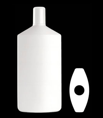 500ML DAILY OVAL HDPE WITH 24-415 NECK FINISH