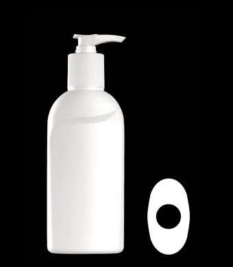 200ML SWIRL OVAL HDPE WITH 28-415 NECK FINISH
